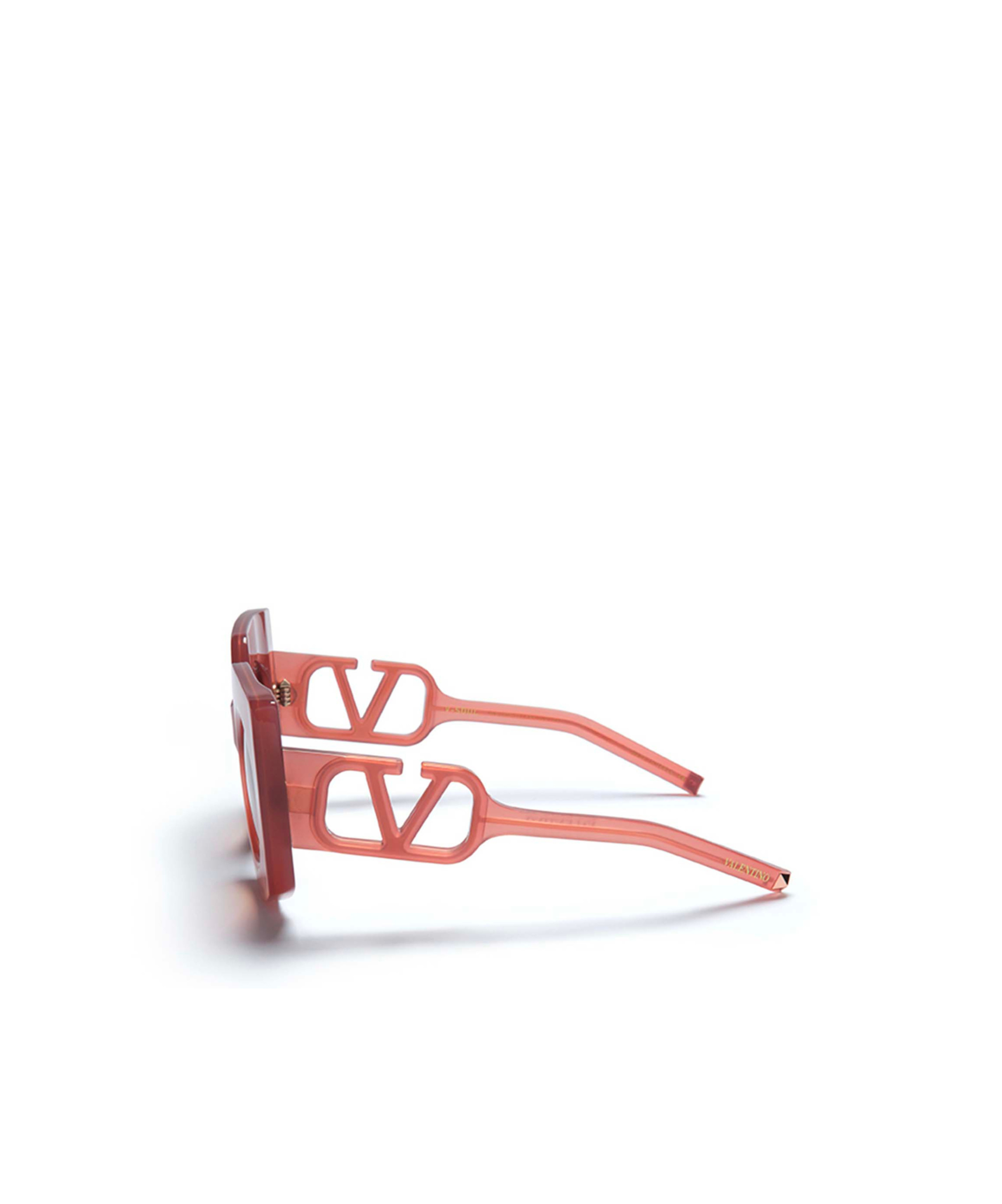 Valentino Logo Sunglasses In Pink