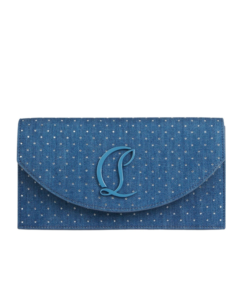 Shop Christian Louboutin Loubi45 Cross Body Bag In Blue