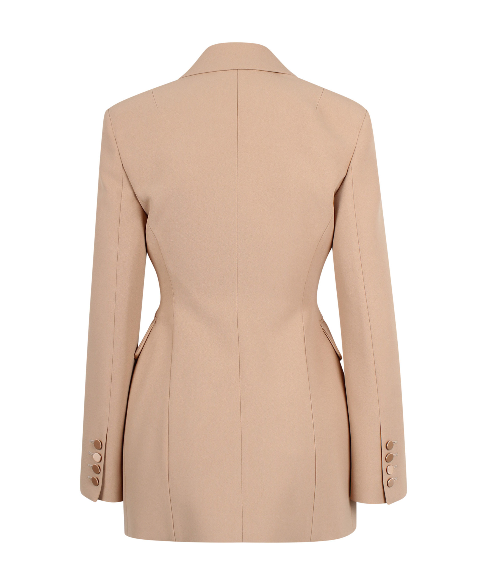 Ermanno Scervino Single-breasted Jacket In Nude