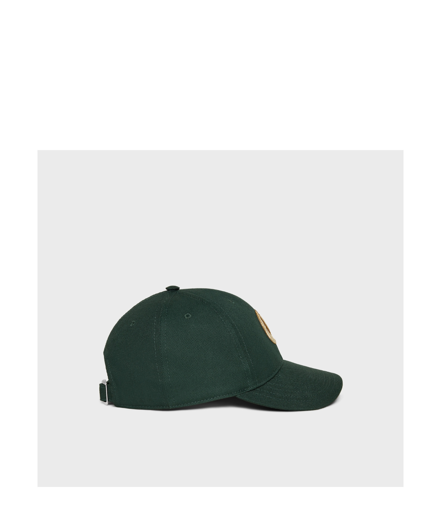 Celine C Cotton Baseball Cap In Black