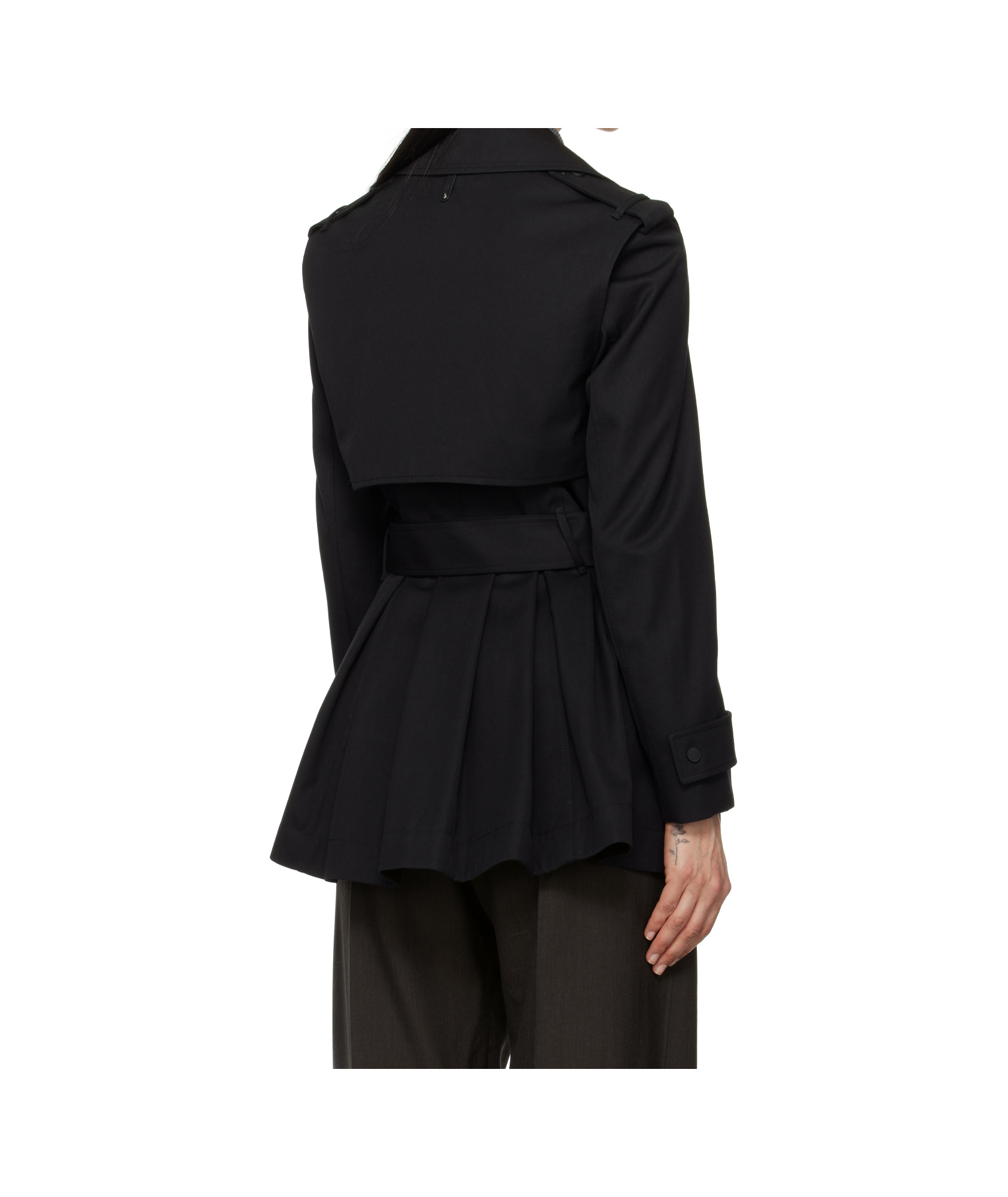 Mackage Adva Trench Coat In Black