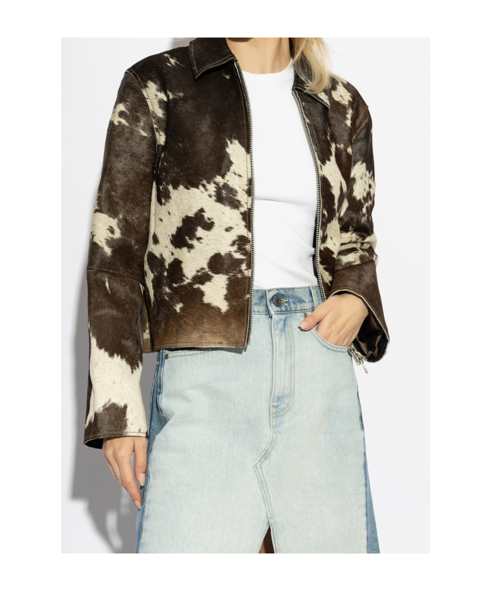 Samsoe & Samsoe Salylo Leather Jacket In Green
