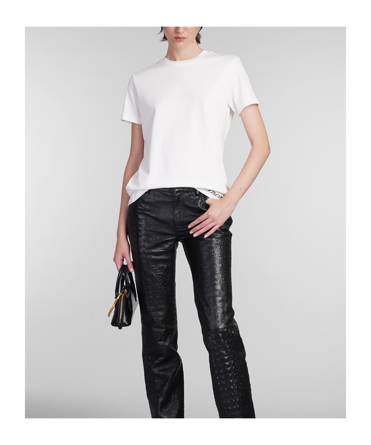 Blumarine Logo-print T-shirt In White