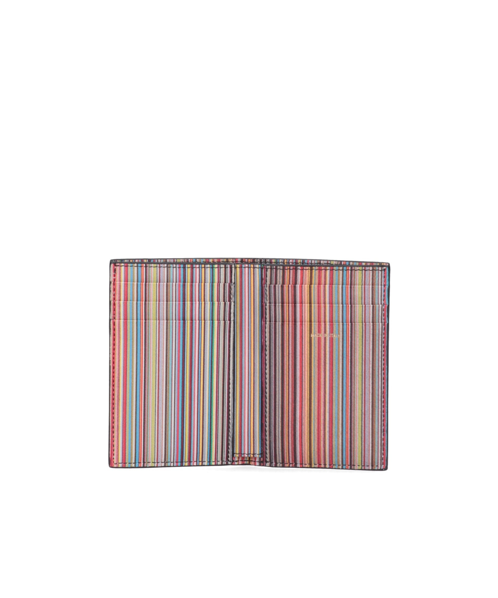 Paul Smith 'signature Stripe' Card Holder In Black