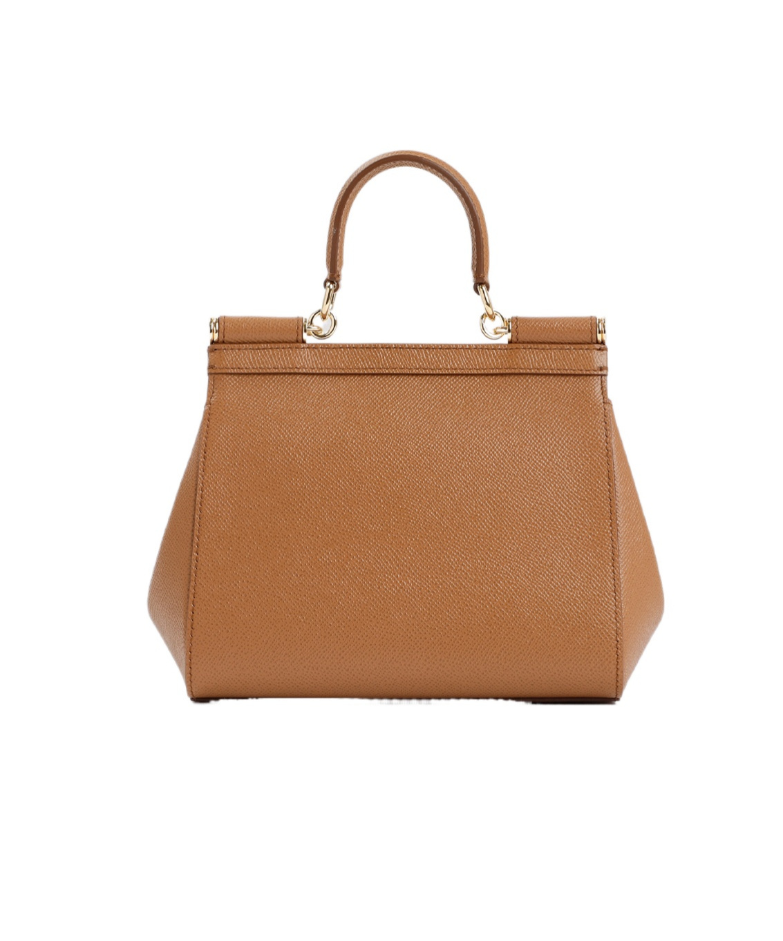 Dolce & Gabbana Small Sicily Shoulder Bag In Brown