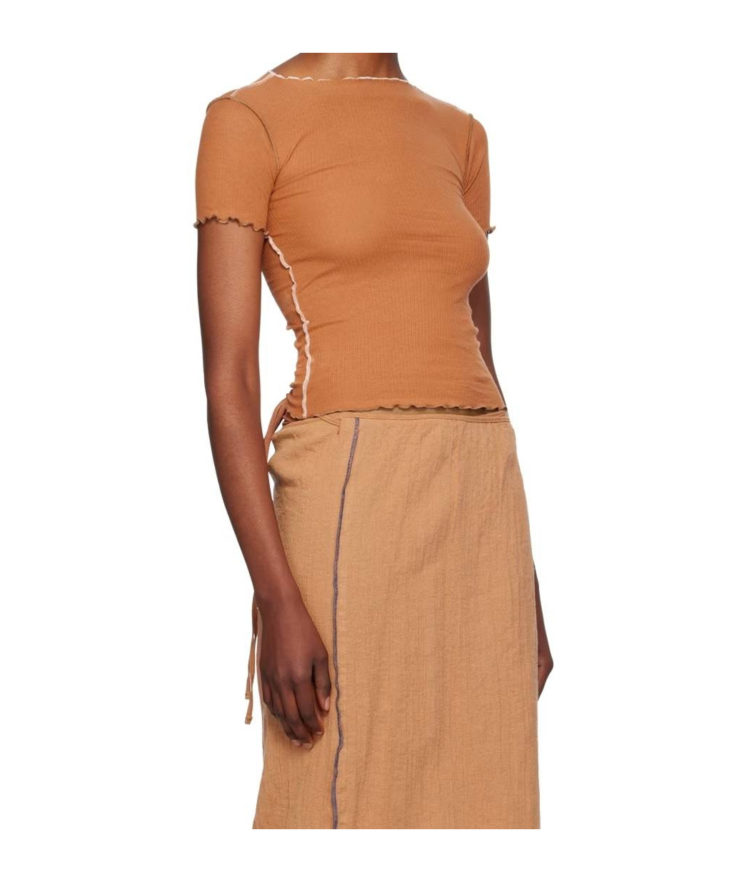 Baserange Short-sleeved T-shirt In Orange