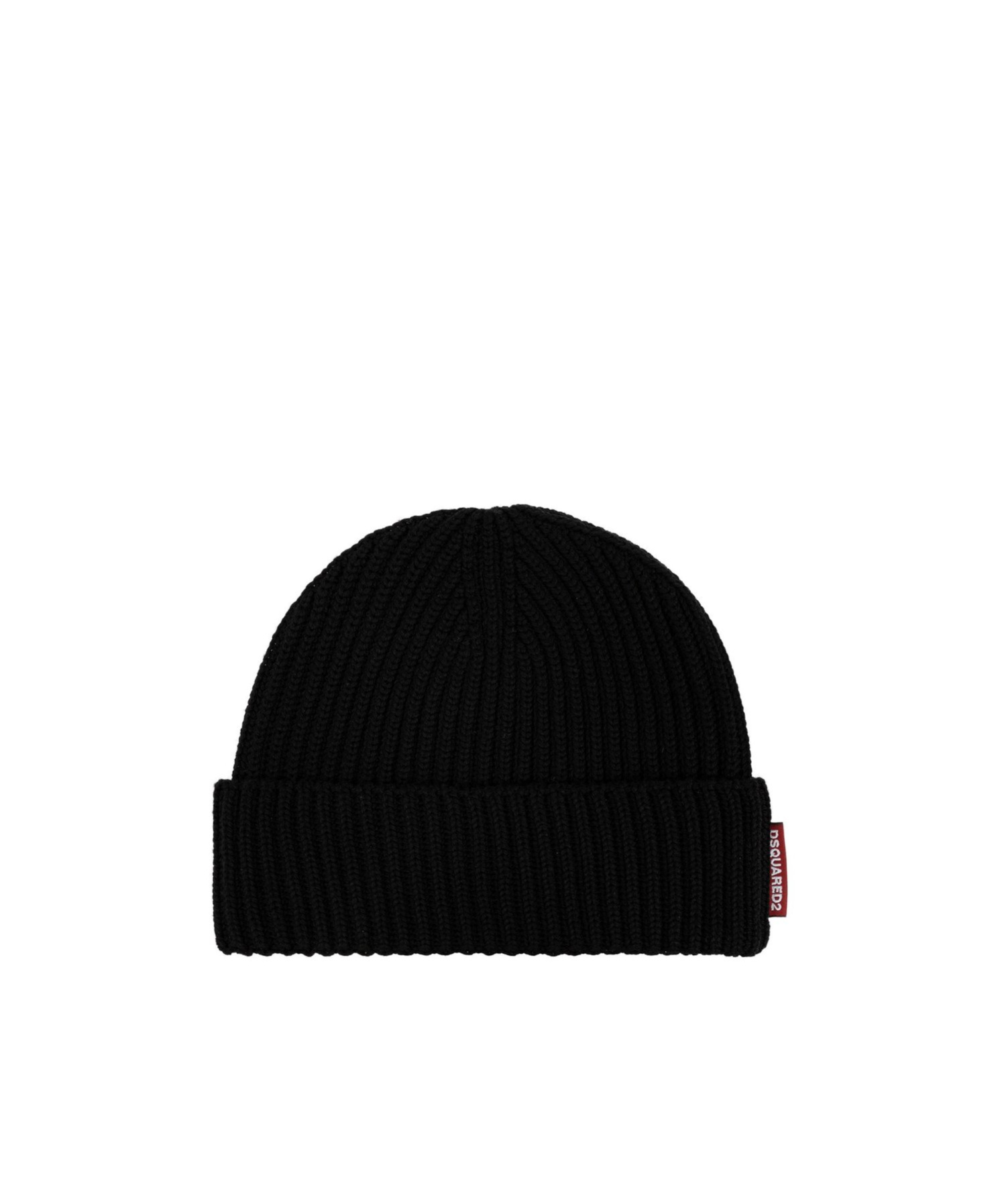 Dsquared2 Ribbed-knit Wool Beanie And Scarf Set In Black