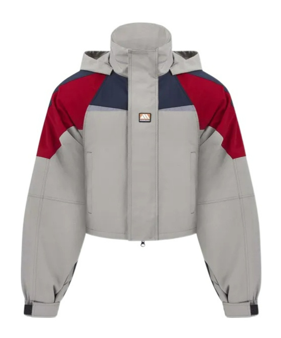 Martine Rose Shrunken Sports Jacket In Gray