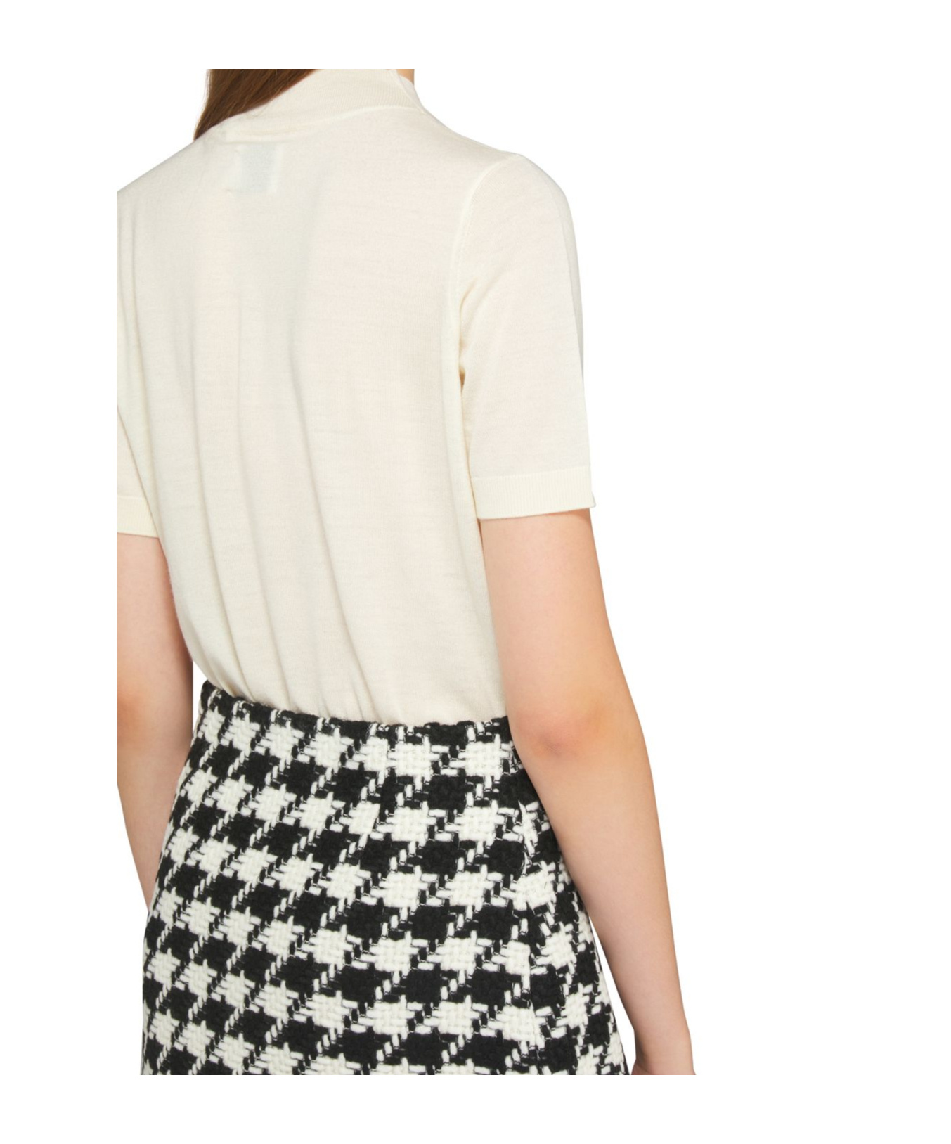 Shop Anine Bing Monique Short-sleeved T-shirt In White