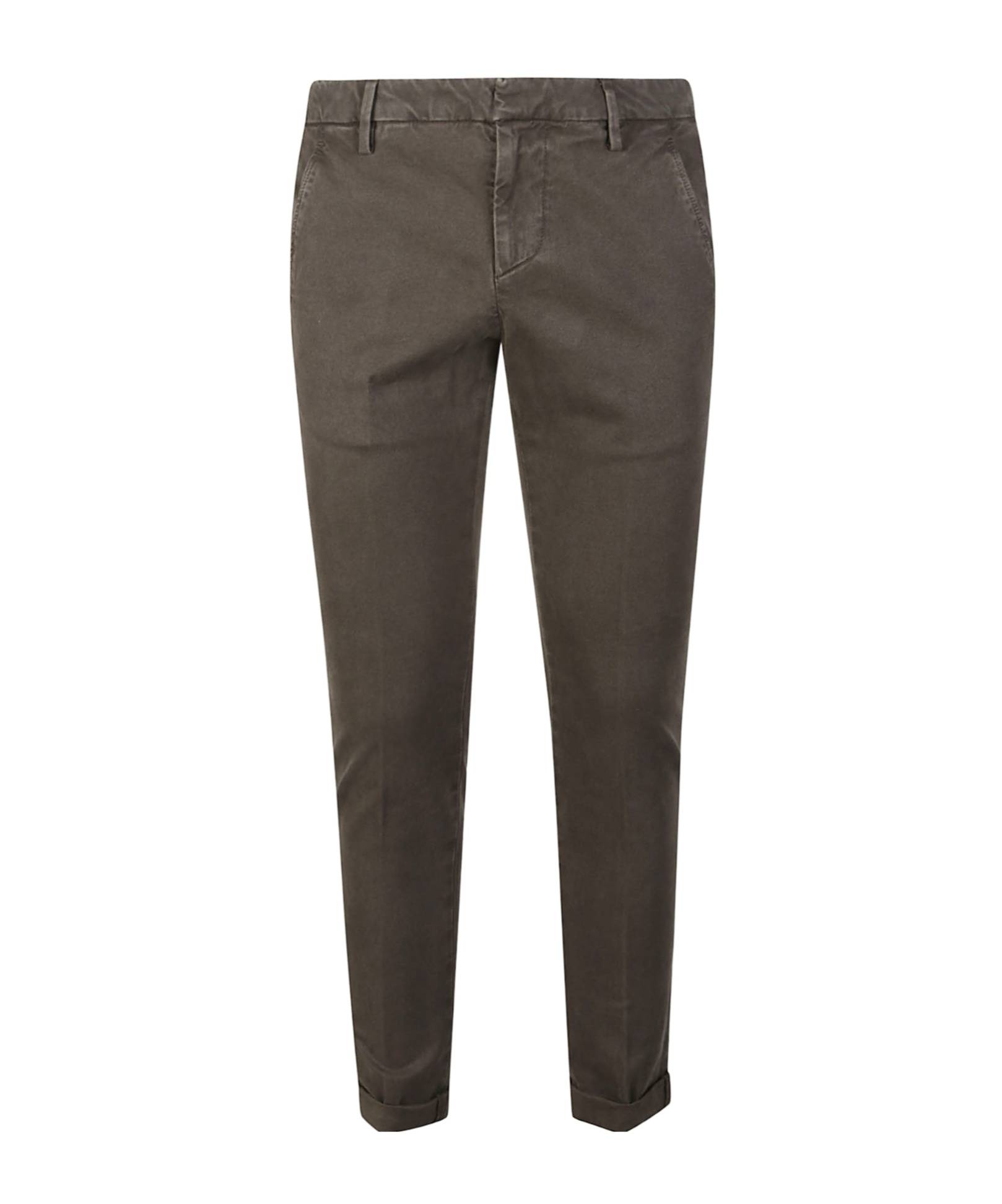 Dondup Belt Loop Casual Pants In Gray