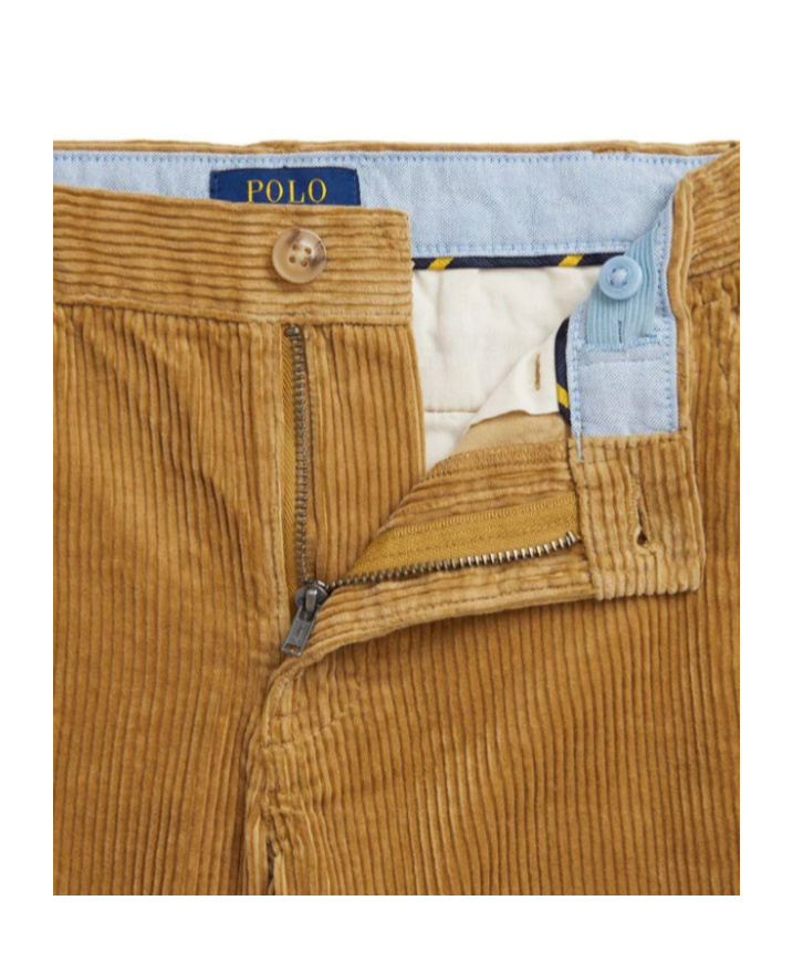 Polo Ralph Lauren Camel Corduroy Pants In Brown