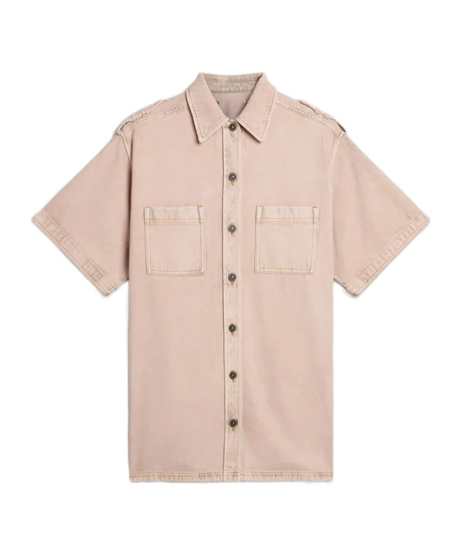 Golden Goose Short-sleeved Shirt In Nude