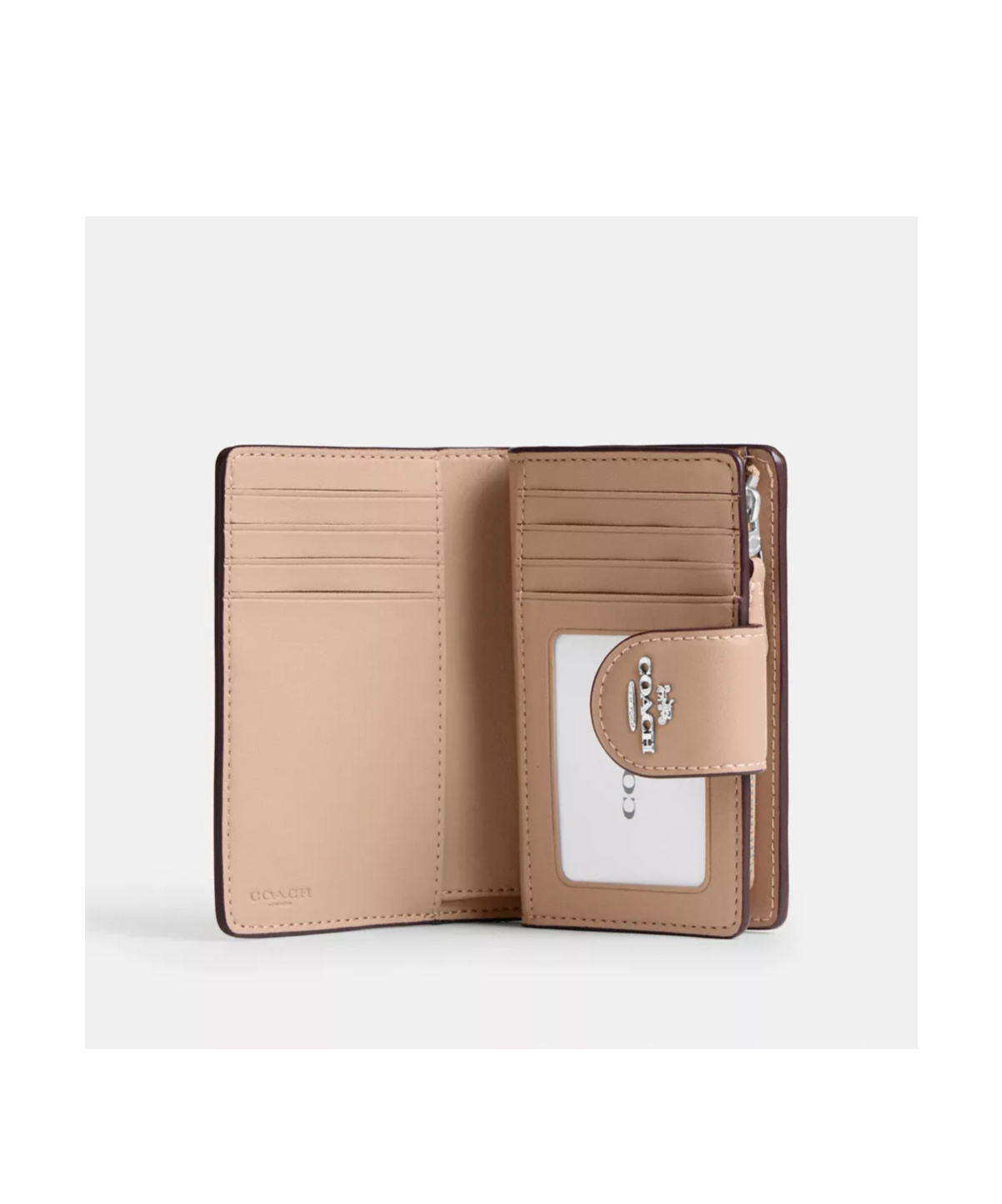 Coach Logo Wallet In Nude