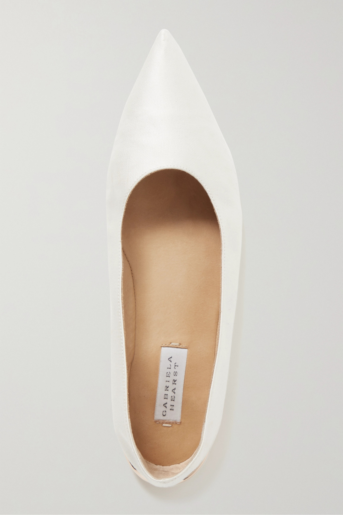 Gabriela Hearst Pointed-toe Ballet Flats In White