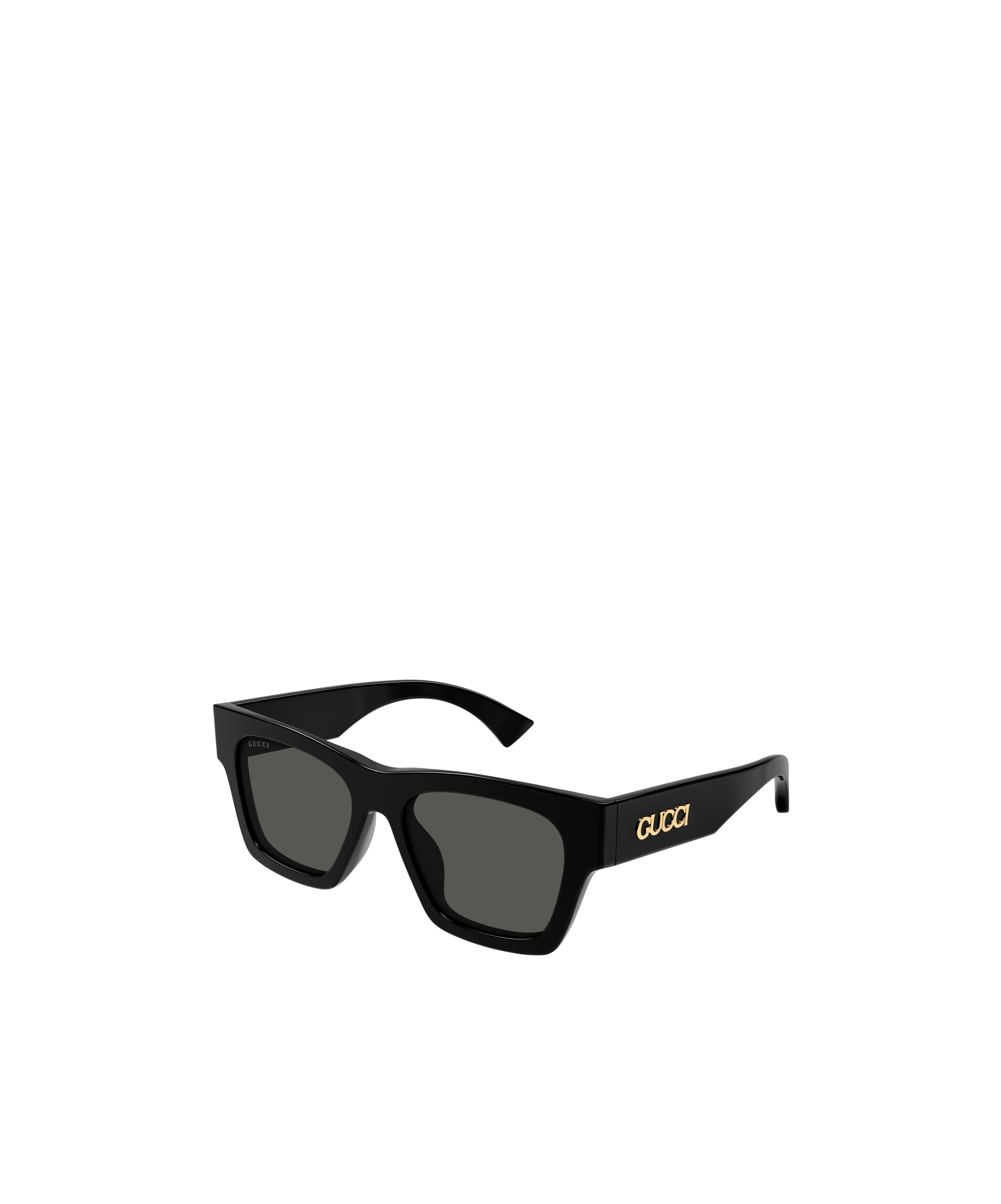 Gucci Geometric Sunglasses In Black
