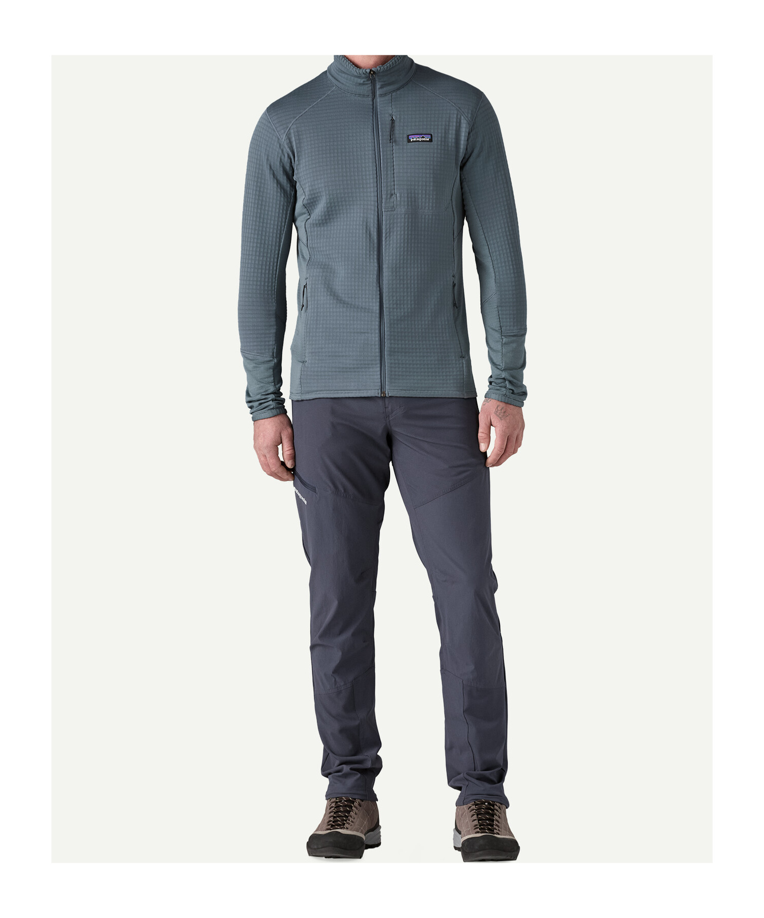 Patagonia R1 Fleece Jacket In Practical Blue