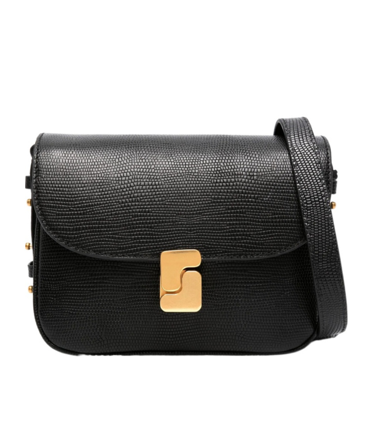 Soeur Flap Shoulder Bag In Black