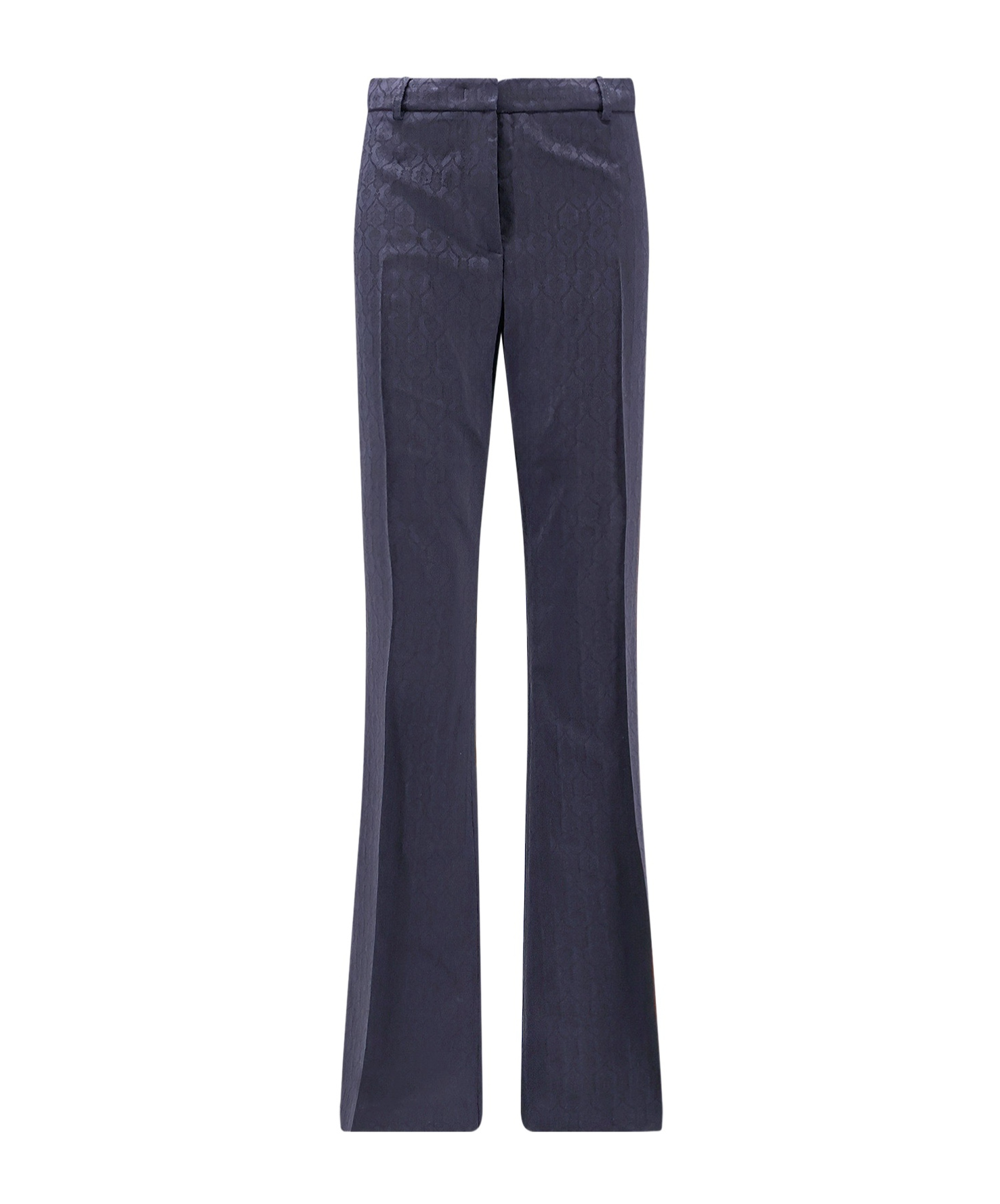 Etro Women Wool Trousers With Iconic Motif In Black