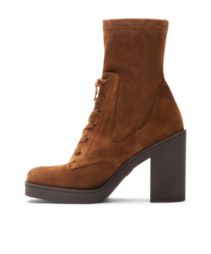 STUART WEITZMAN THICK HEELED SHORT BOOTS
