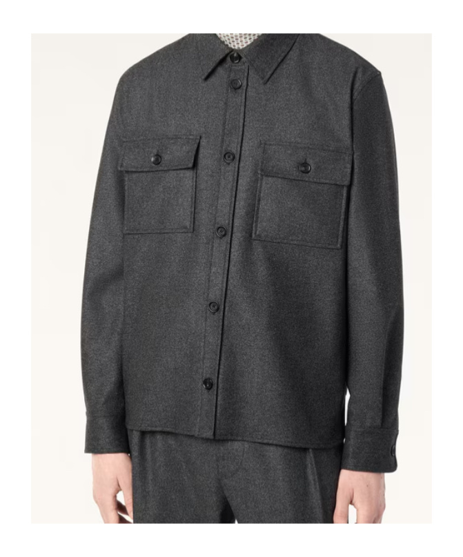 Loro Piana Jim Overshirt In Gray