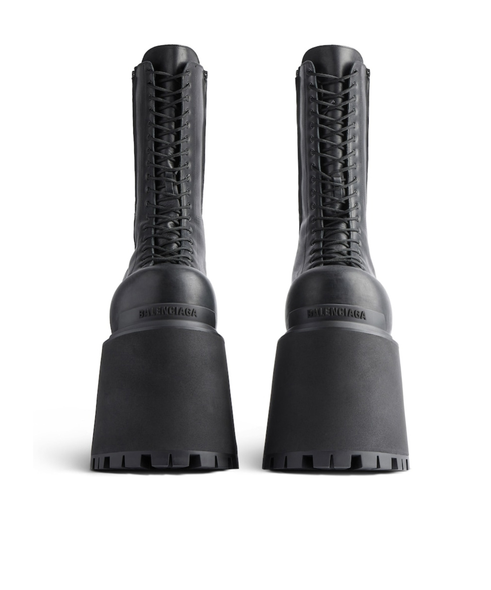 BALENCIAGA MEN'S GIANT HIGH BOOT IN BLACK