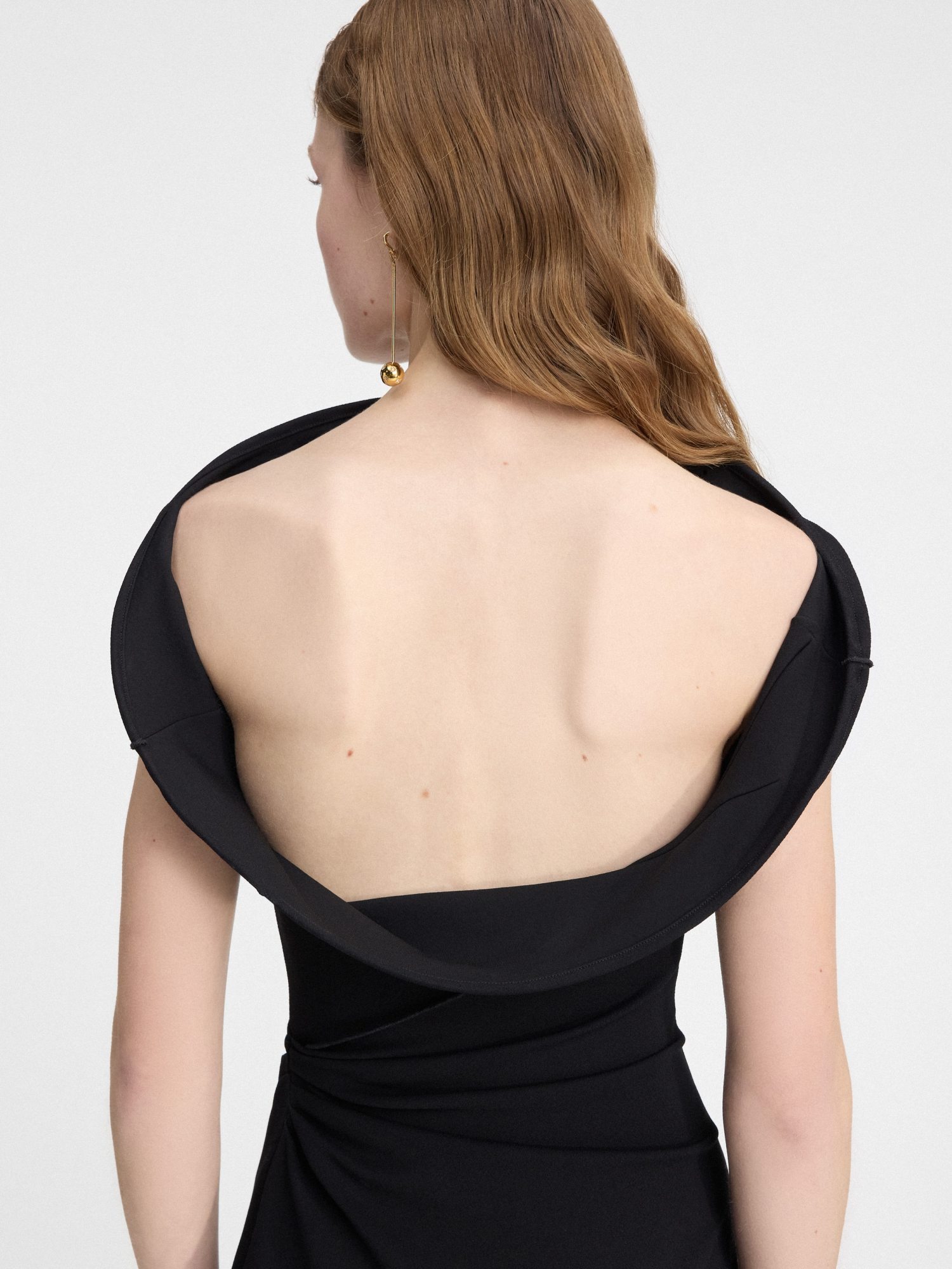 Jacquemus La Robe Bordo Sleeveless Mini Dress In Black