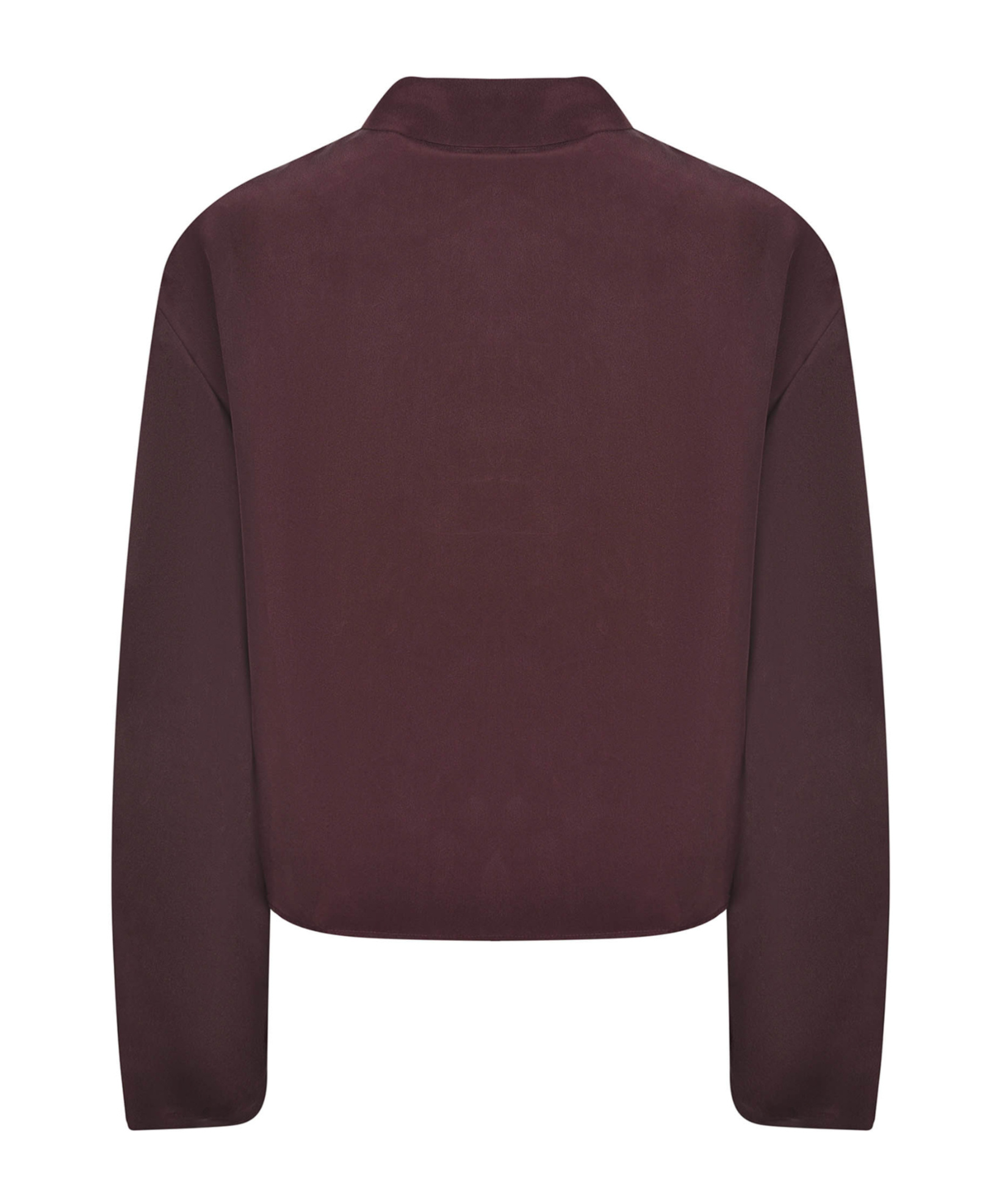 Alysi Pointed Collar Long-sleeved Shirt In Red