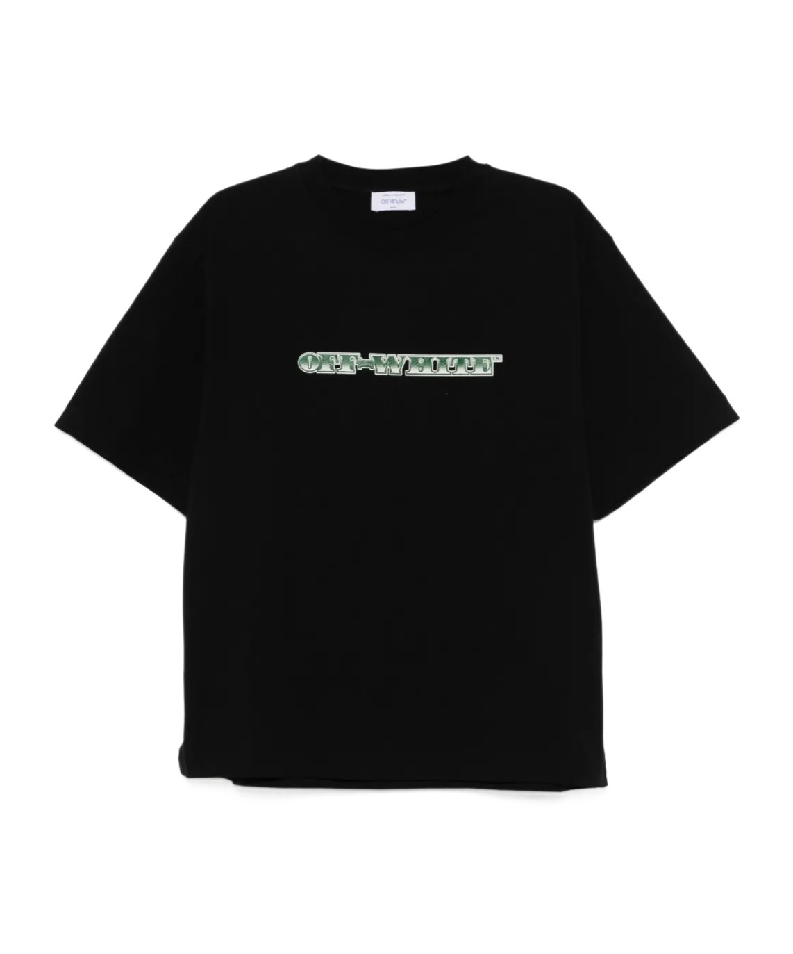 Off-white Mens Cash Arrow Skate Logo-print Cotton-jersey T-shirt Black In Black