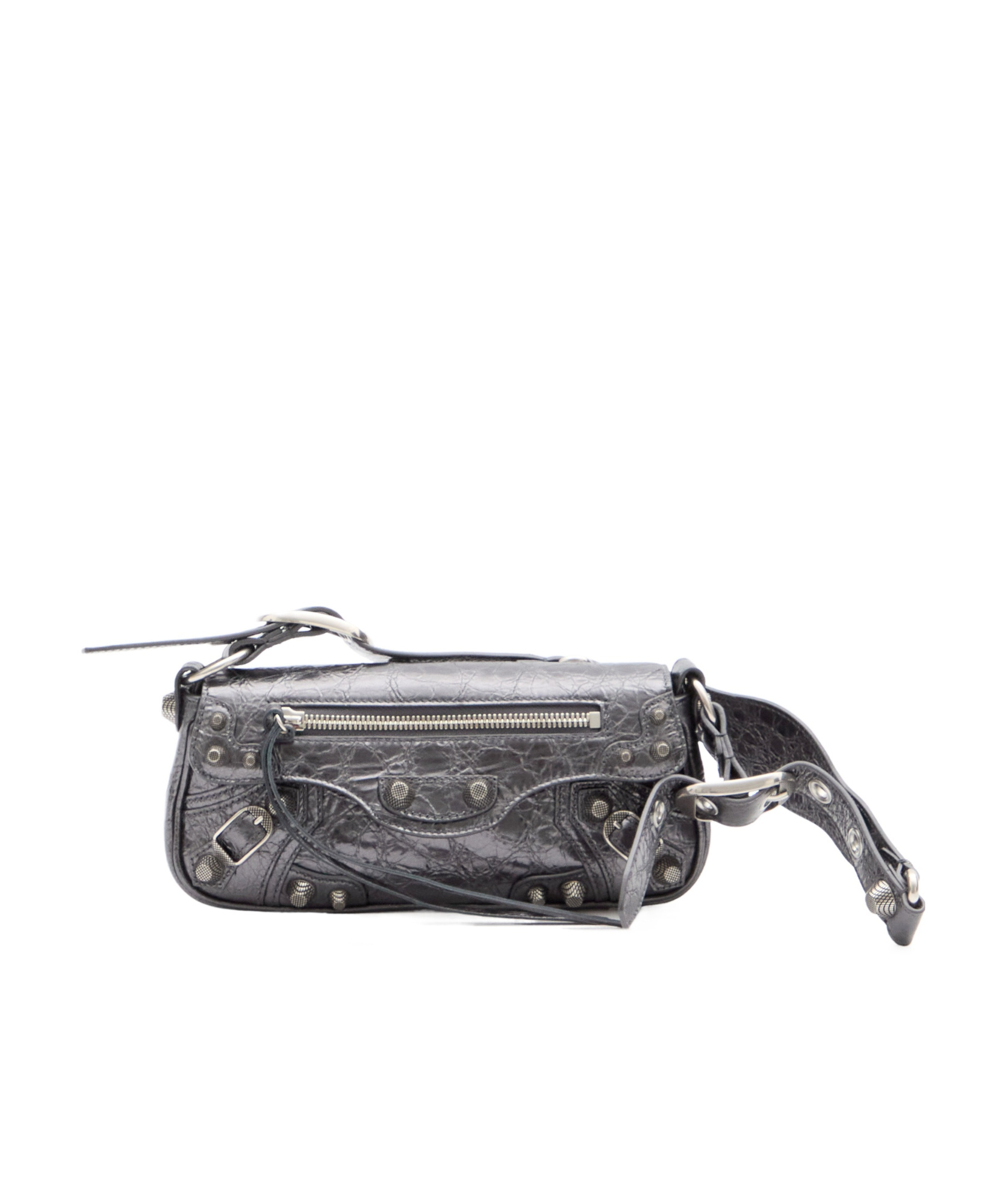 Balenciaga Gray Xs Sling Shoulder Bag For Women In Black