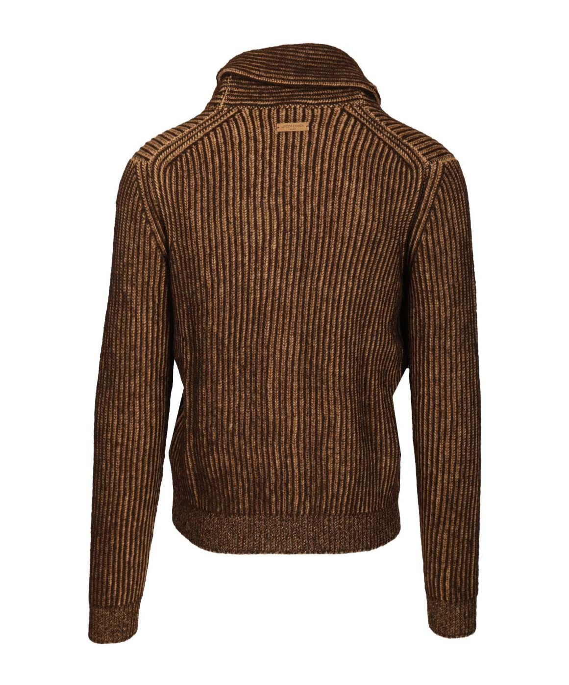 Jacob Cohen Long-sleeved Cardigan Sweater In Brown