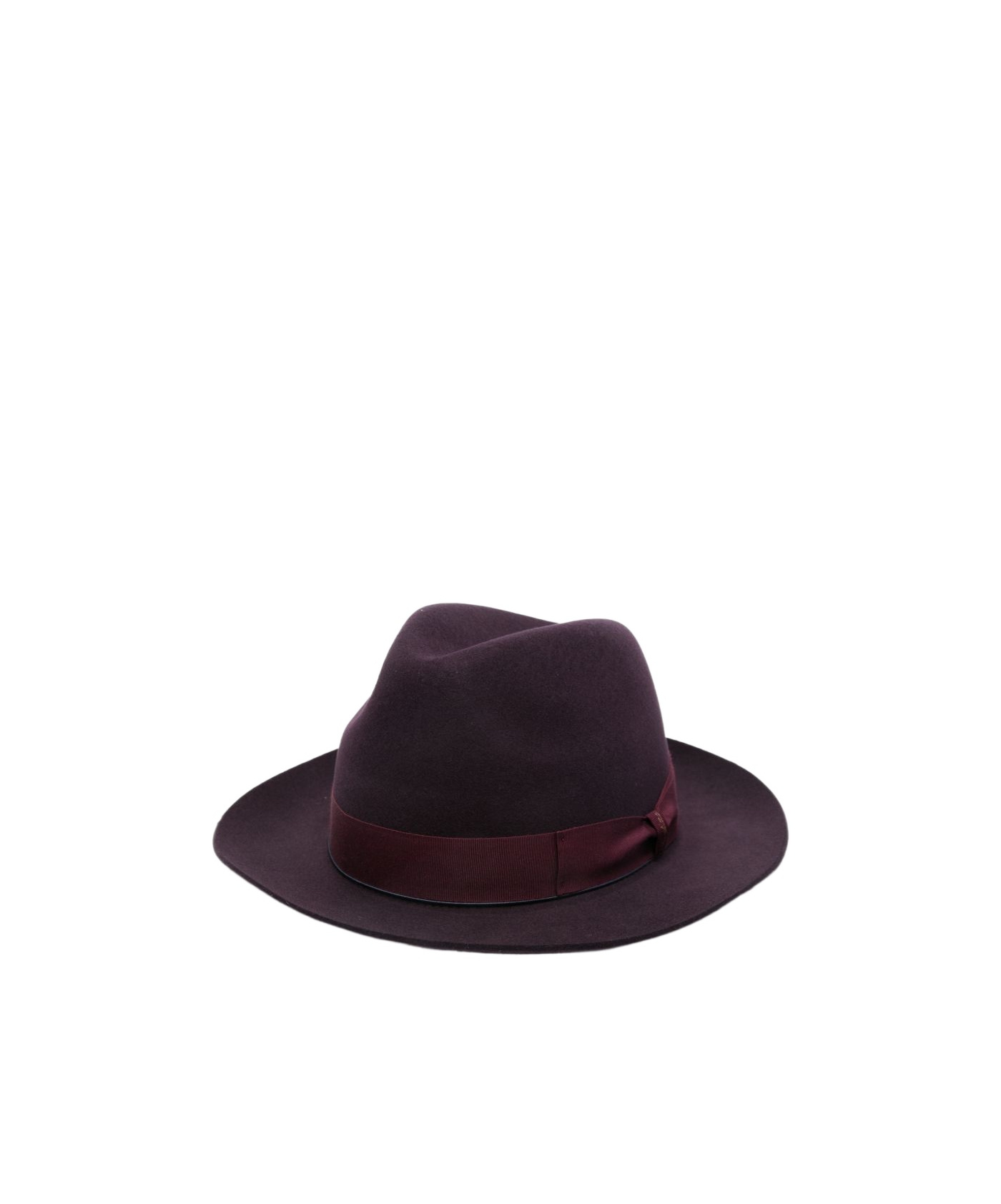 Borsalino Federico Wool And Cashmere Hat In Burgundy