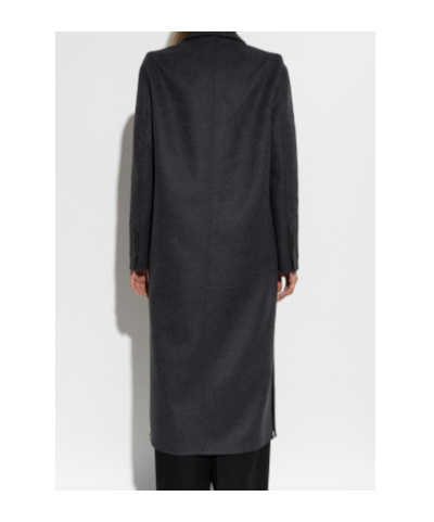Tom Ford Single-breasted Wool Coat In Black