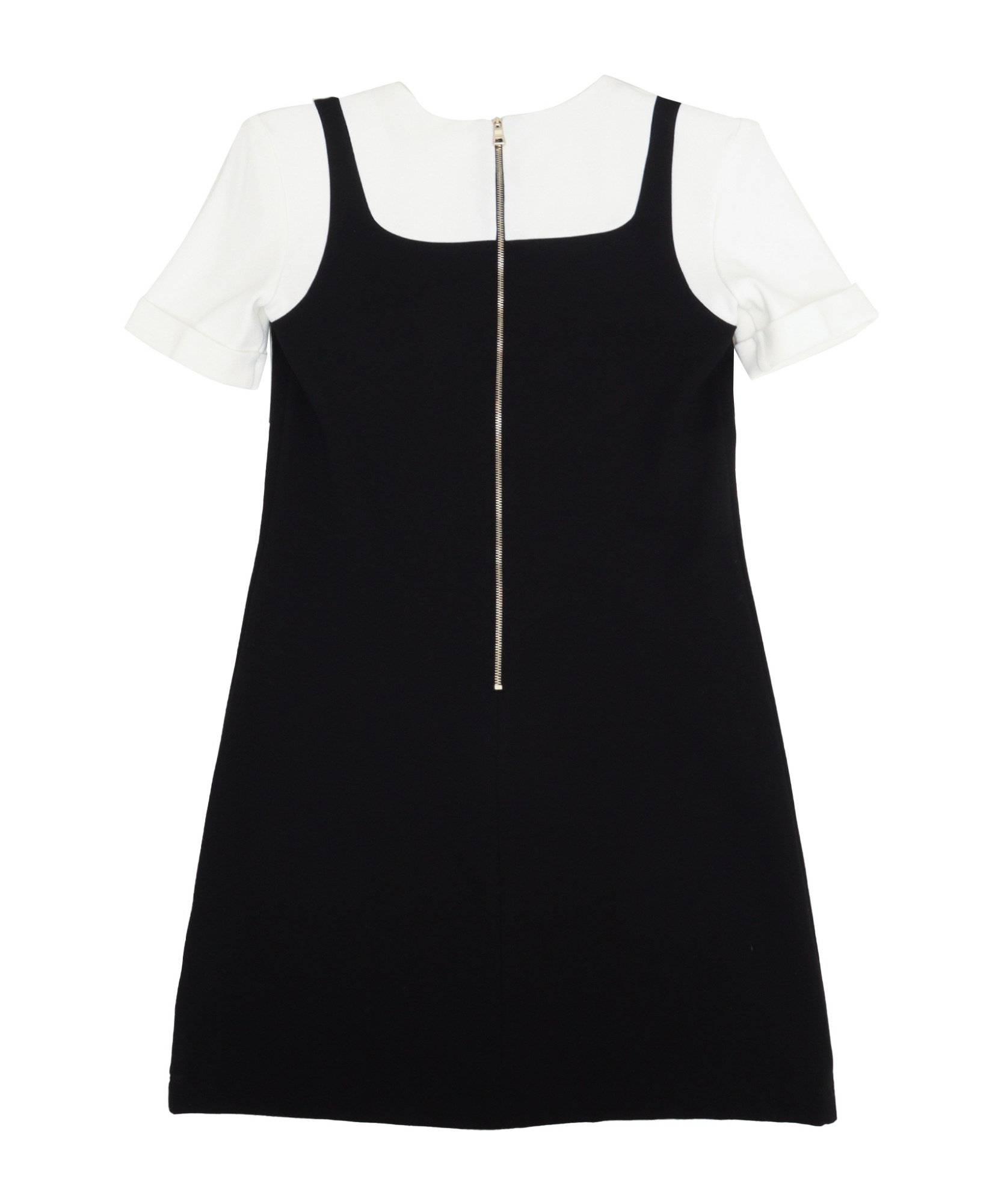 Balmain Layered-effect Dress In Black