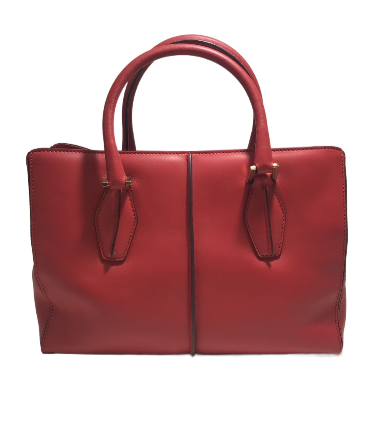 Tod's Double Handle Shoulder Bag In Red