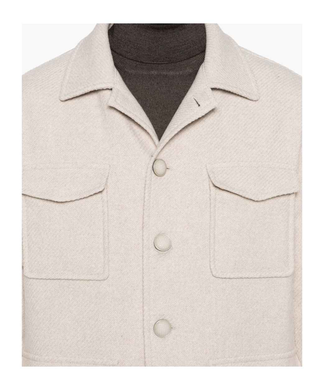Shop Tagliatore Long-sleeved Casual Jacket In White