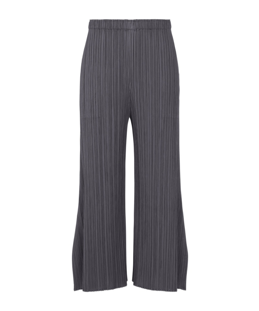 Issey Miyake Elastic Waist Casual Pants In Blue