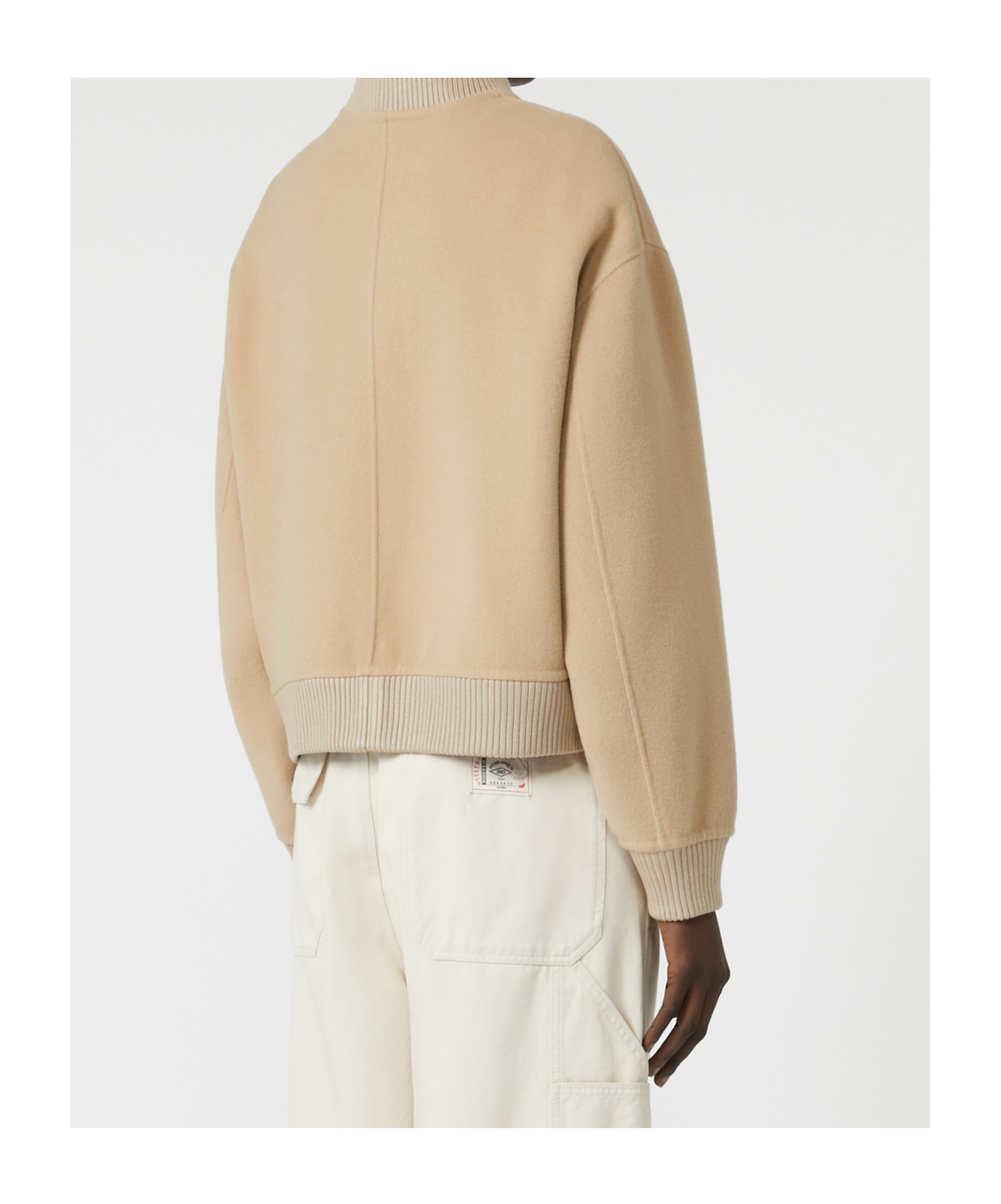 Weekend Max Mara Patch-detail Wool-blend Jacket In Neutral