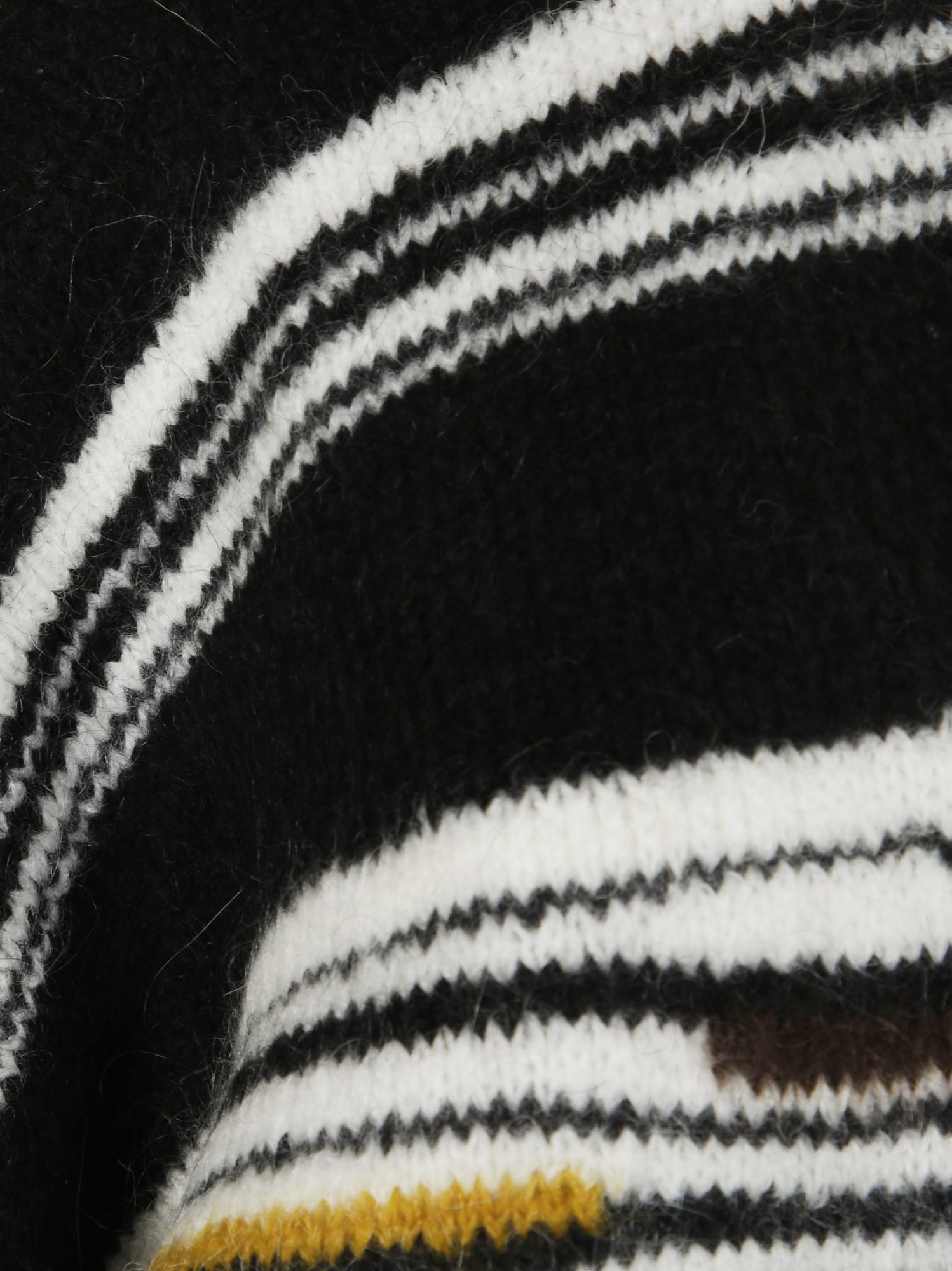 Missoni Open Front Maxi Cardigan With Bold Striped Pattern And Wide Sleeves In Black