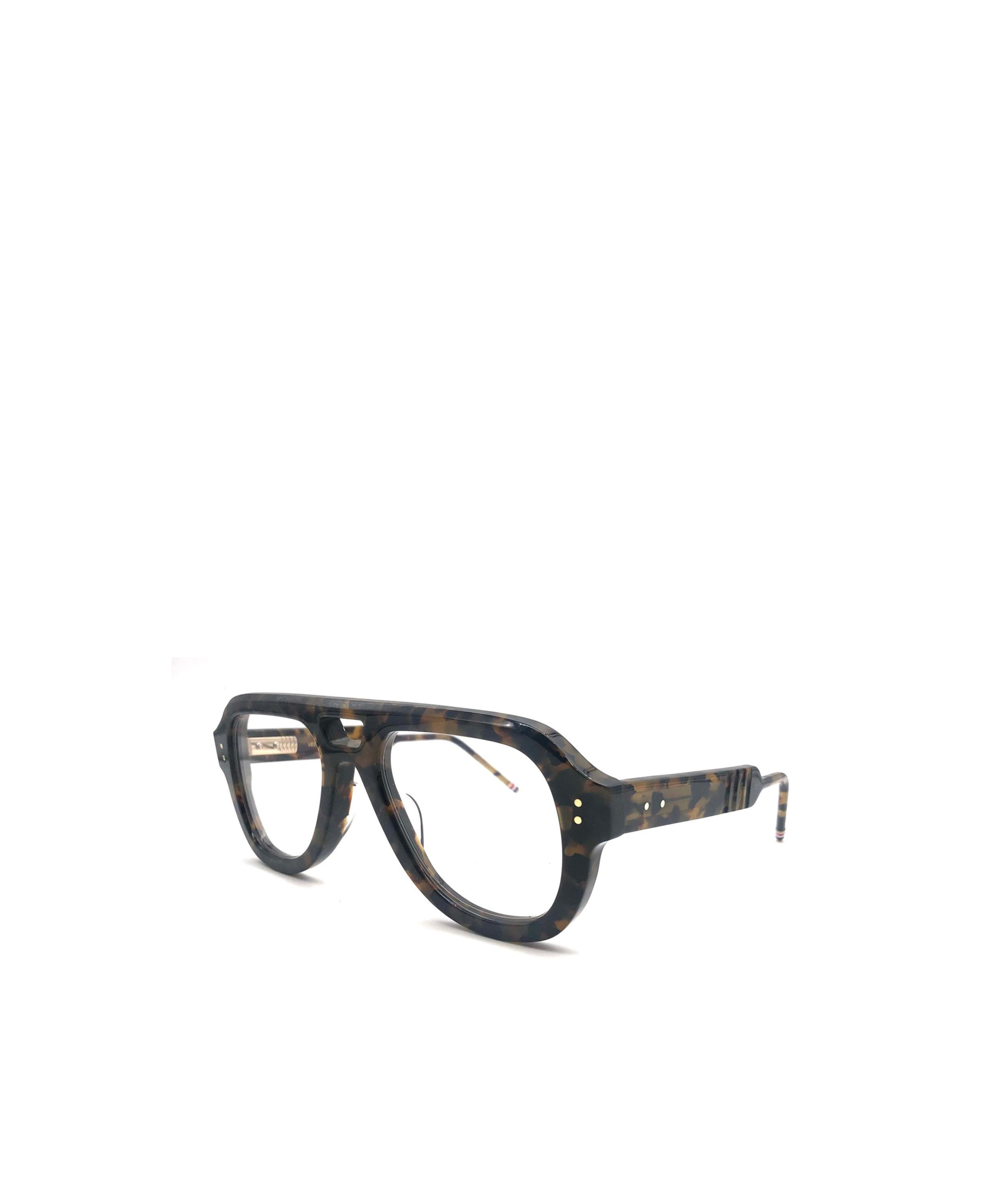 Thom Browne Eyewear Pilot Frame Glasses In Black