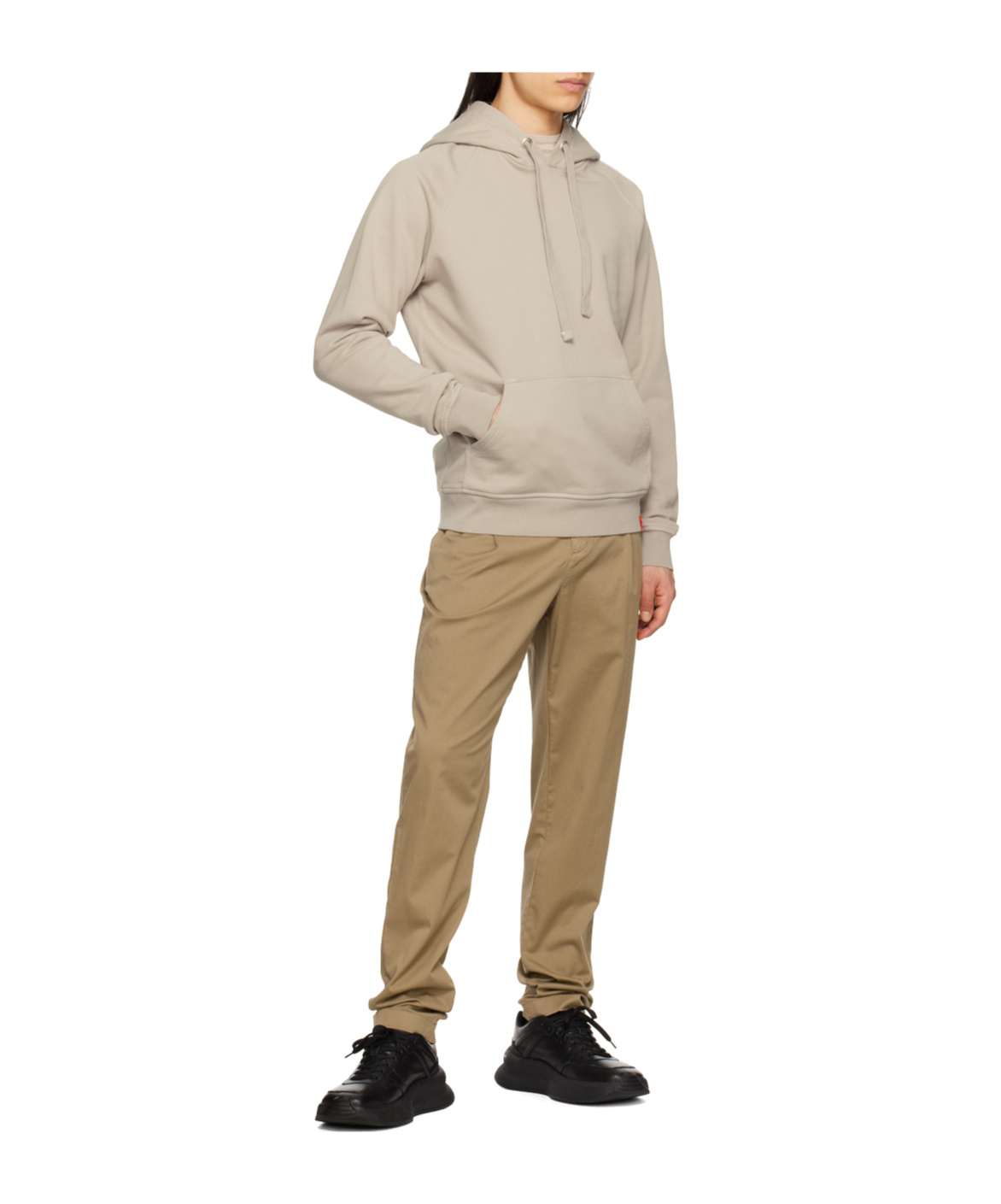 Aspesi Pull-string Hooded Sweater In Brown
