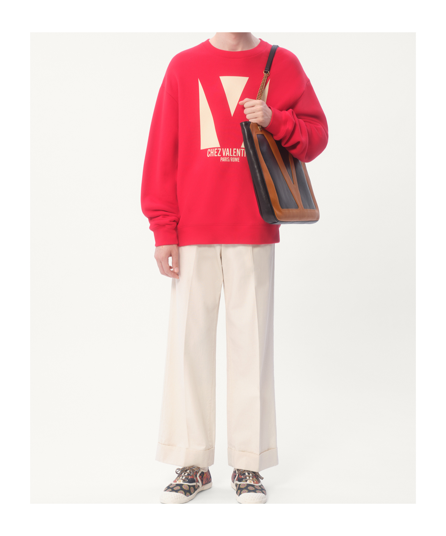 Valentino Sweatshirt Man In Red