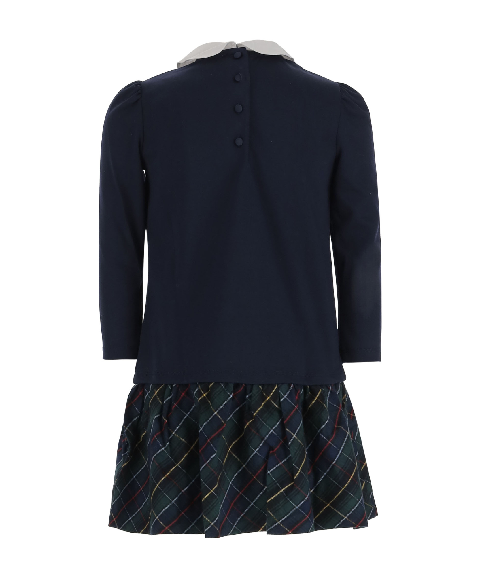 Polo Ralph Lauren Plaid-pattern Dress In Blue
