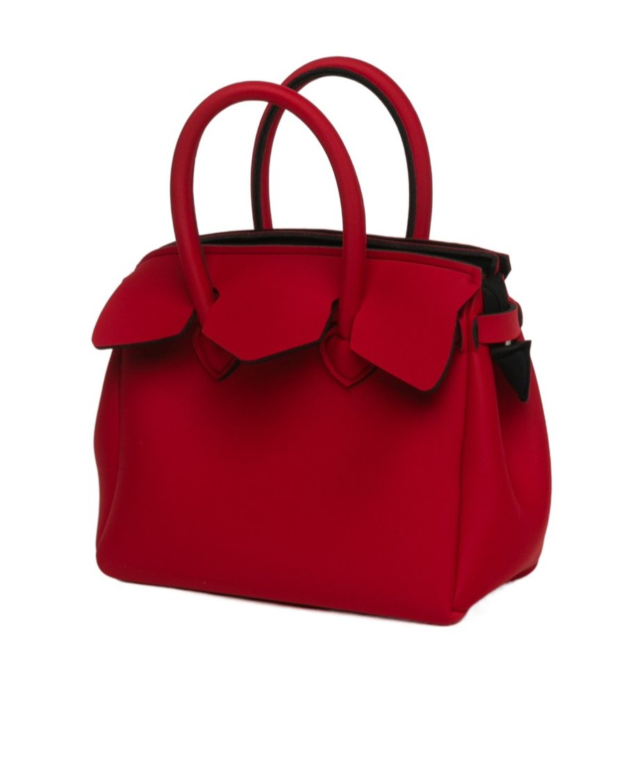 Save My Bag Logo Handbag In Red