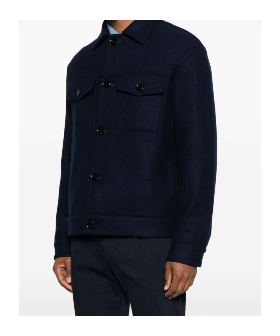 Dondup Front Pocket Shirt Long Sleeves In Black