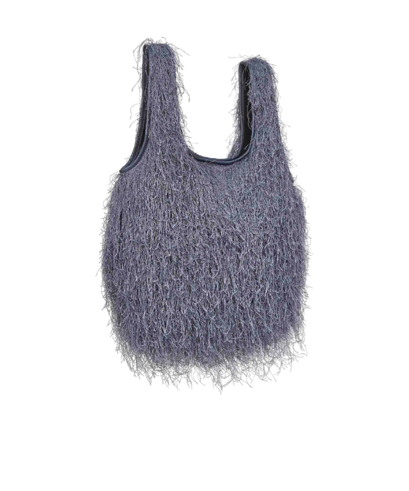Dries Van Noten Fringed Tote Bag In Gray