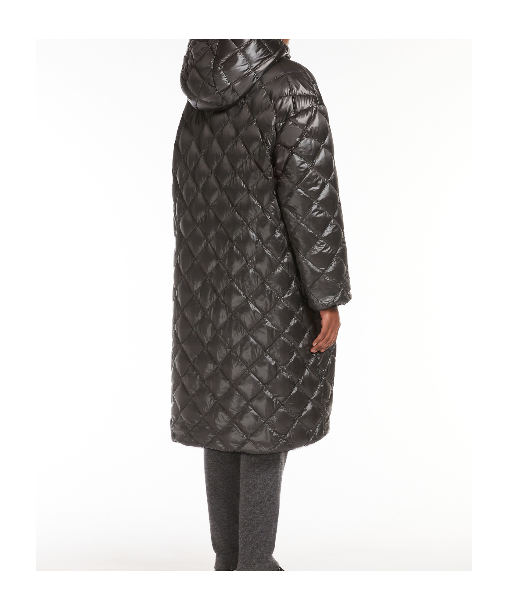 MAX MARA ALPACA WOOL AND WOOL DOUBLE-SIDED DOWN JACKET