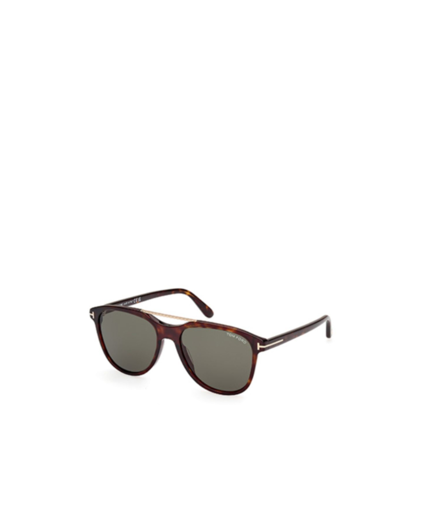 Tom Ford Eyewear Damian Pilot Frame Double Bridge Sunglasses In Green