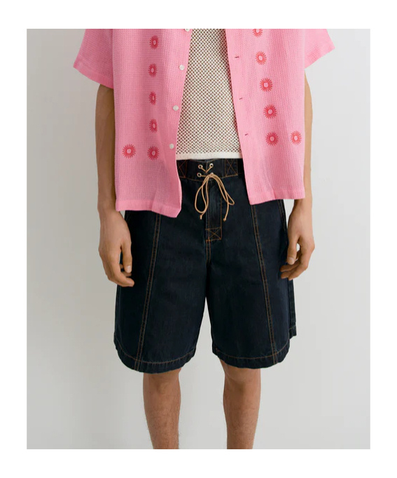 Gimaguas Relaxed Fit Drawstring Shorts In Black