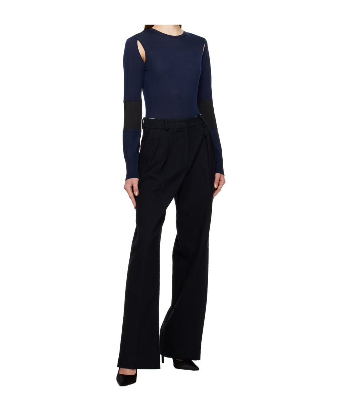 VICTORIA BECKHAM HOLLOWED-OUT DETAIL JUMPSUIT
