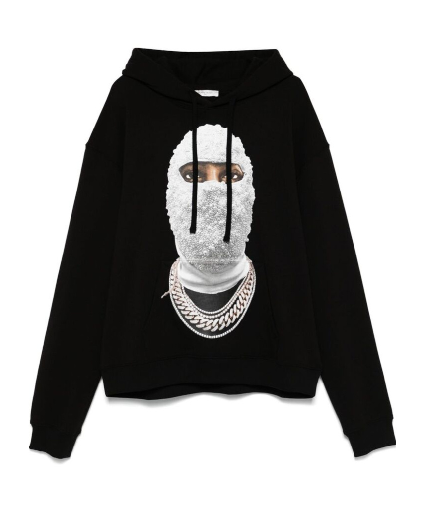 Ih Nom Uh Nit Future Mask-print Hoodie In Black